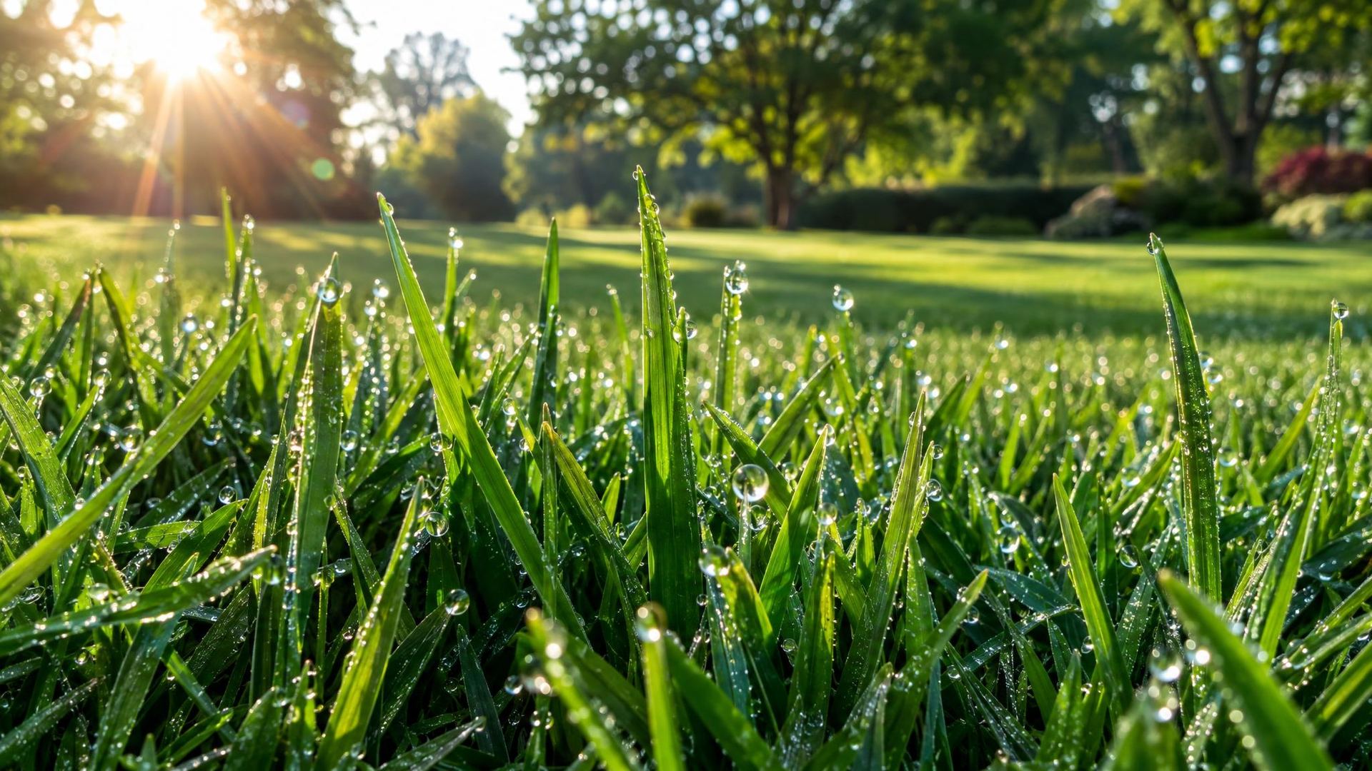 Healthy grass starts at the root